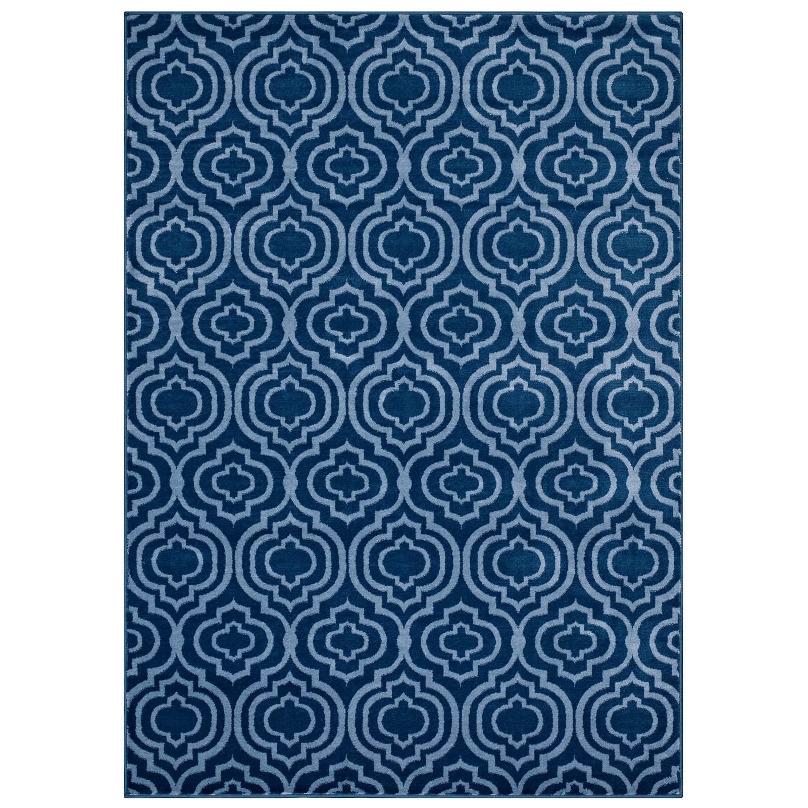 Frame Transitional Moroccan Trellis 5x8 Area Rug by Modway