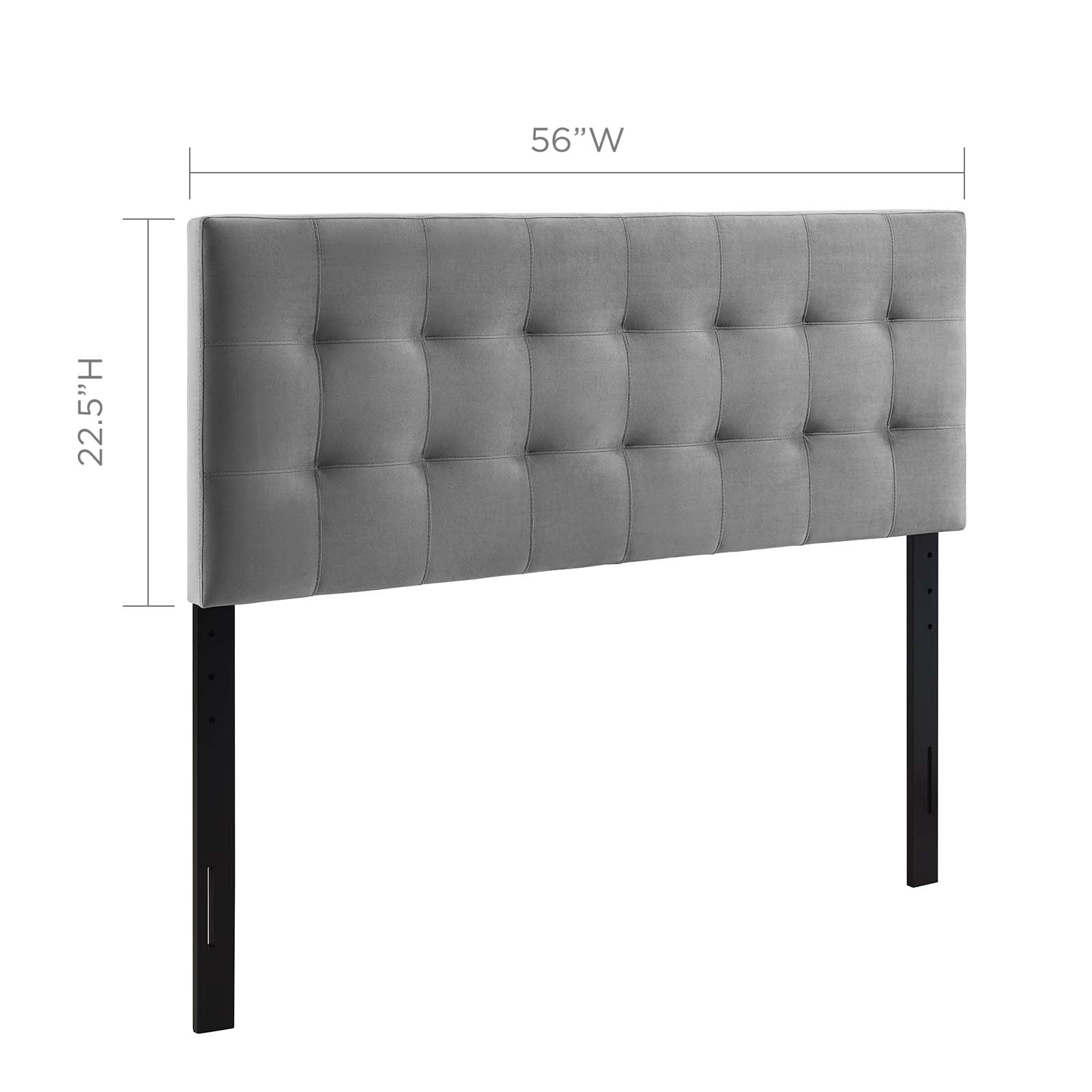 Lily Biscuit Tufted Performance Velvet Full Headboard by Modway