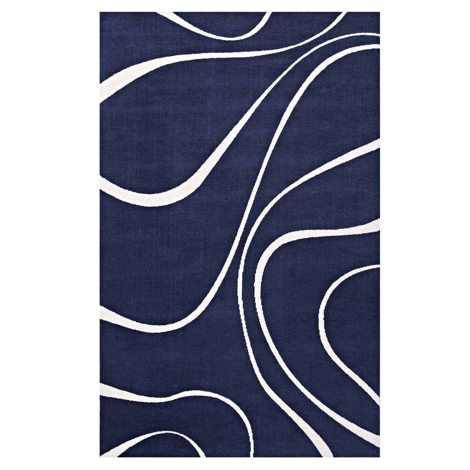 Therese Abstract Swirl 5x8 Area Rug by Modway