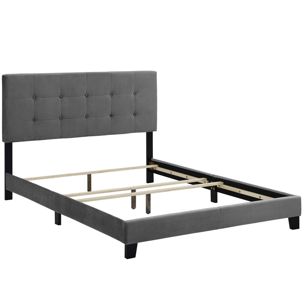 Amira Performance Velvet Twin Bed by Modway