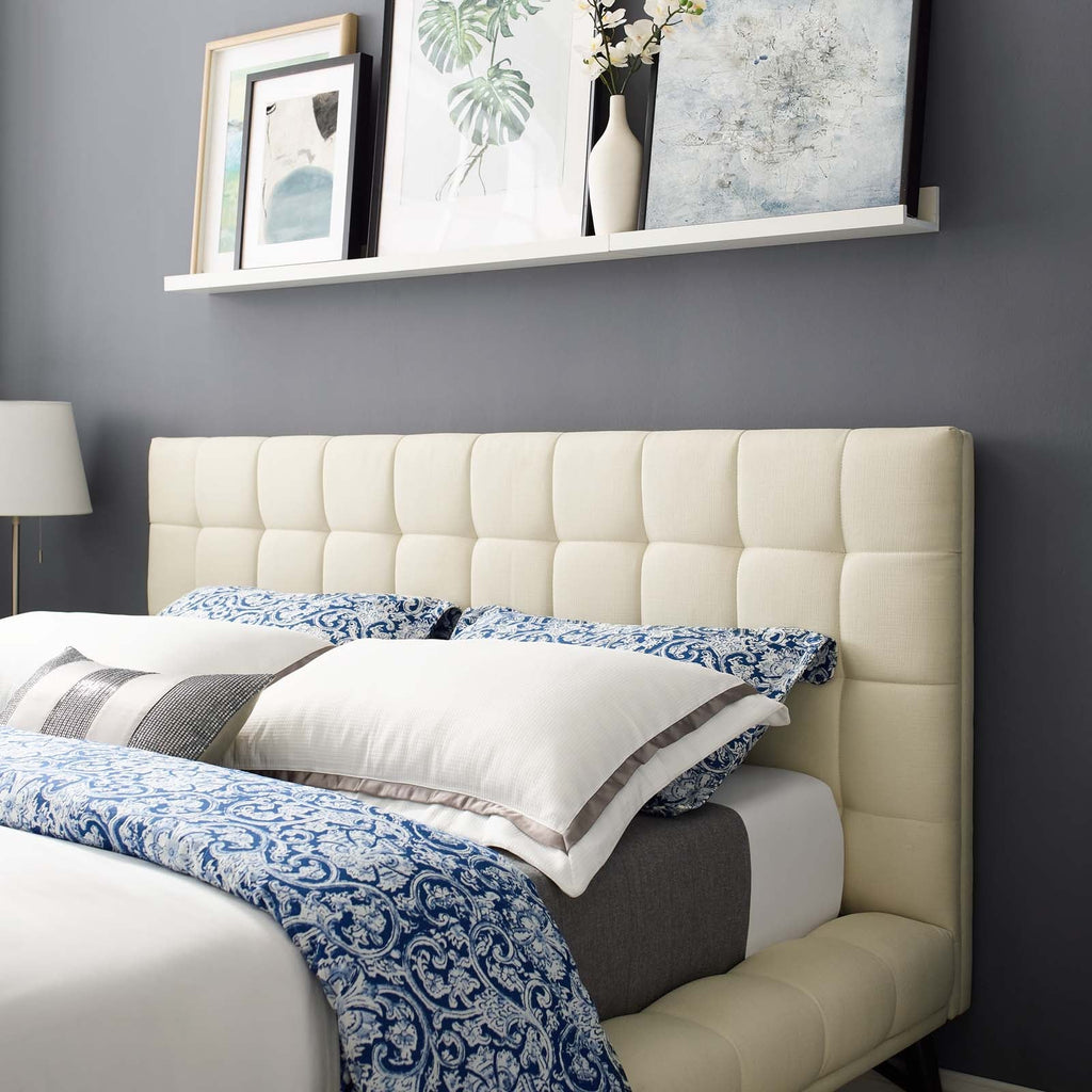 Julia Biscuit Tufted Upholstered Fabric Queen Platform Bed by Modway