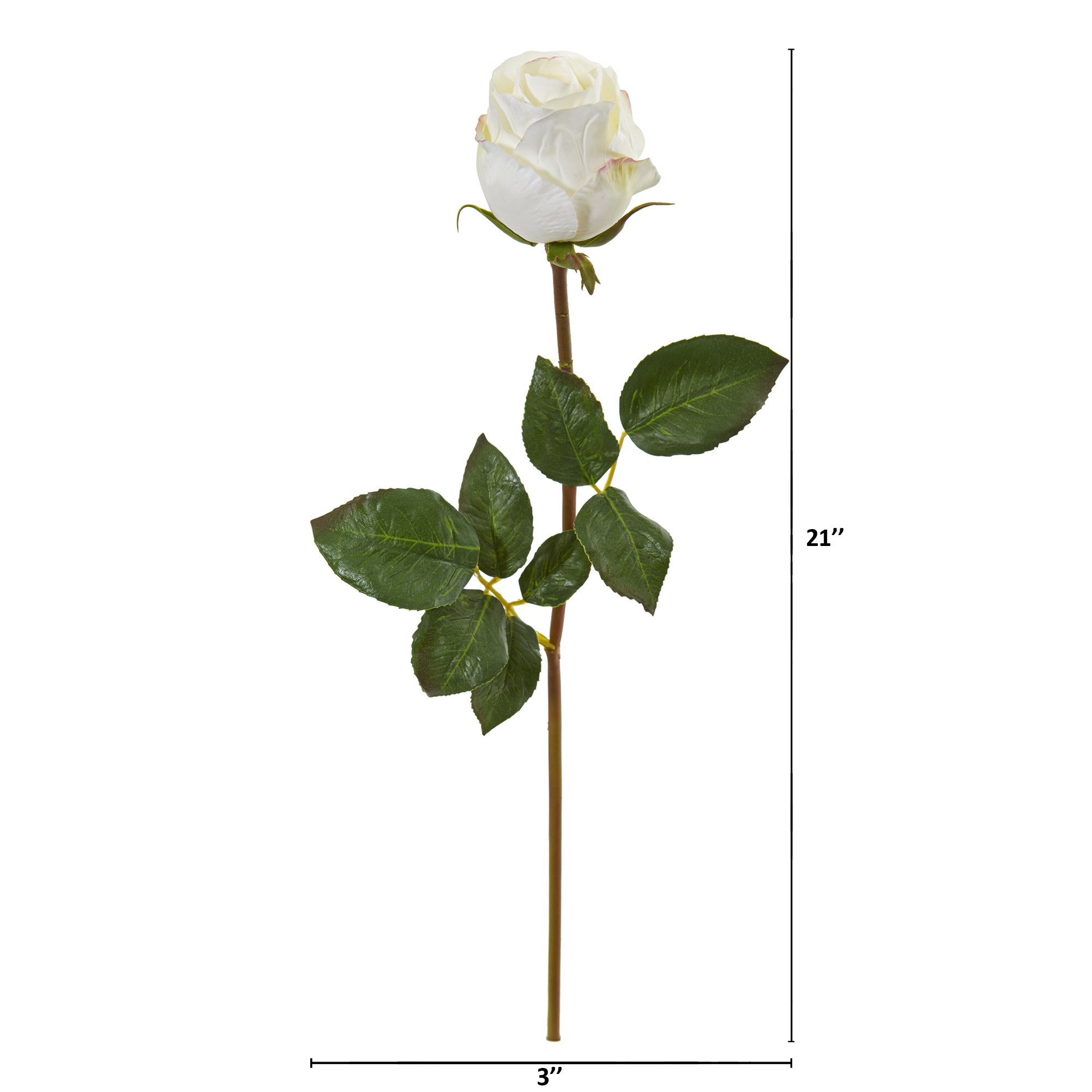 21" Rose Bud Artificial Flower (Set of 6)