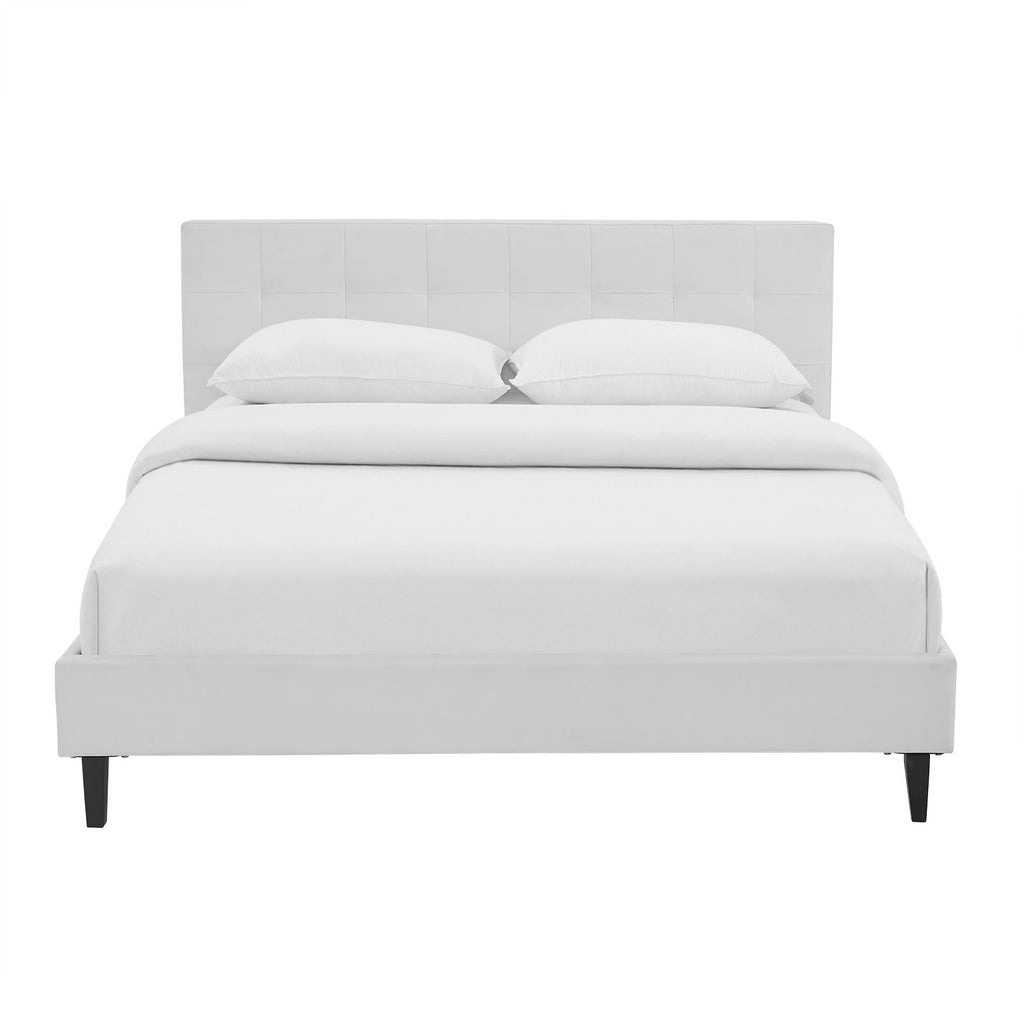 Linnea Faux Leather Queen Bed by Modway