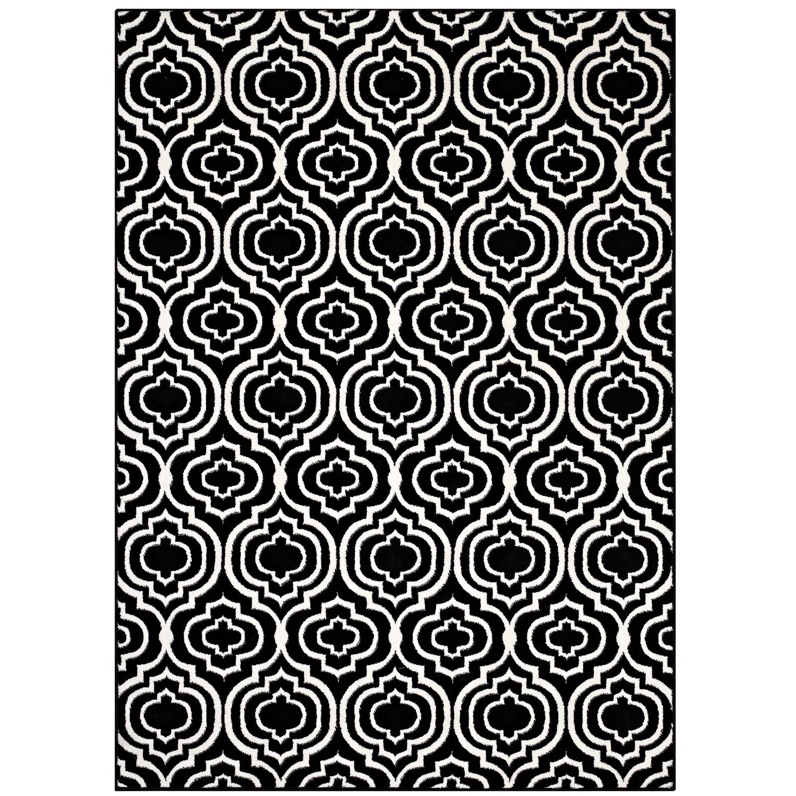Frame Transitional Moroccan Trellis 8x10 Area Rug by Modway