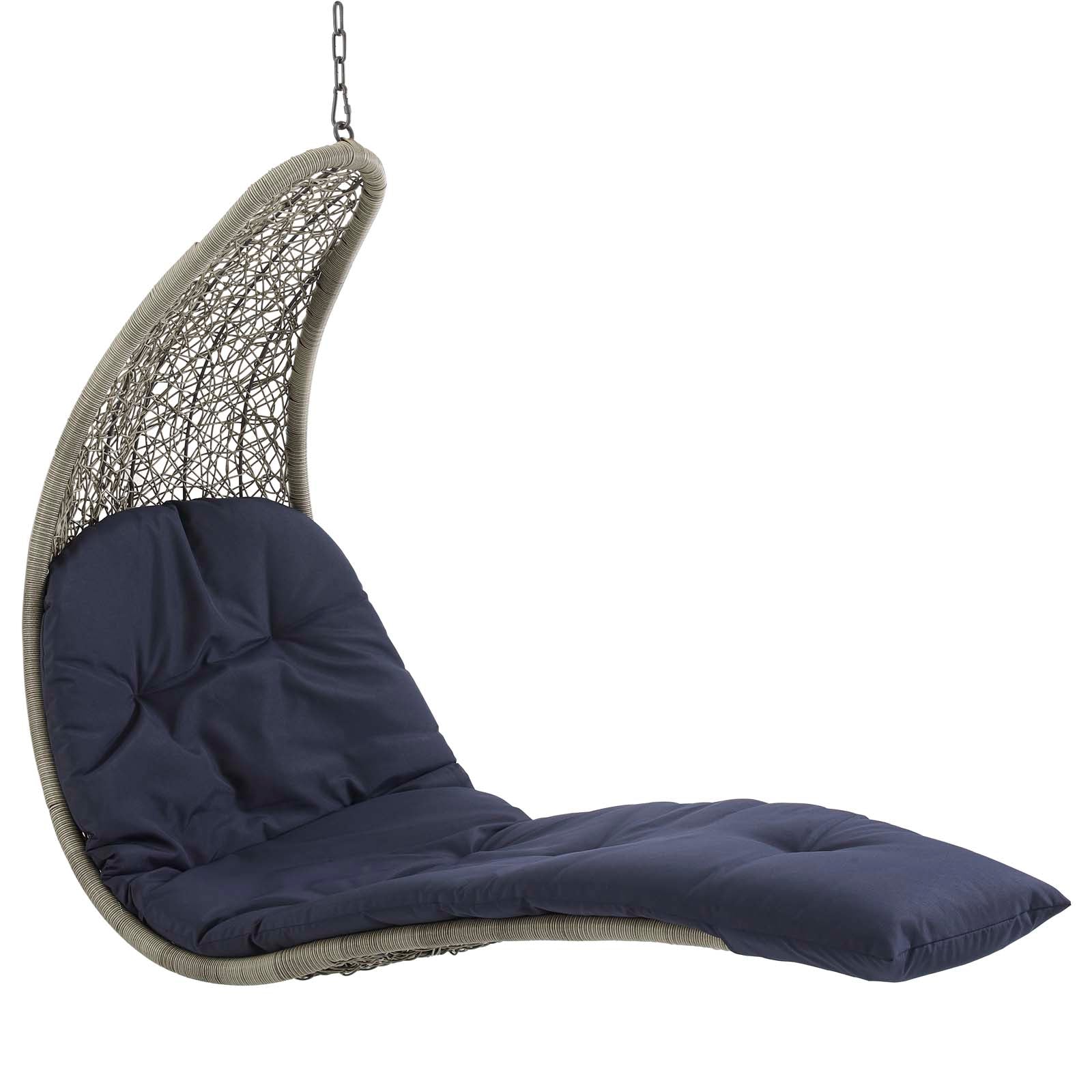 Landscape Hanging Chaise Lounge Outdoor Patio Swing Chair by Modway