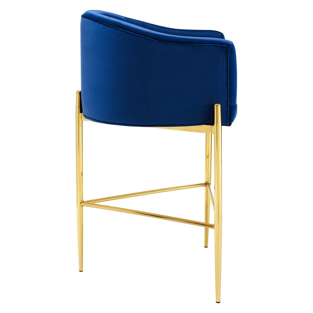 Savour Tufted Performance Velvet Bar Stool by Modway
