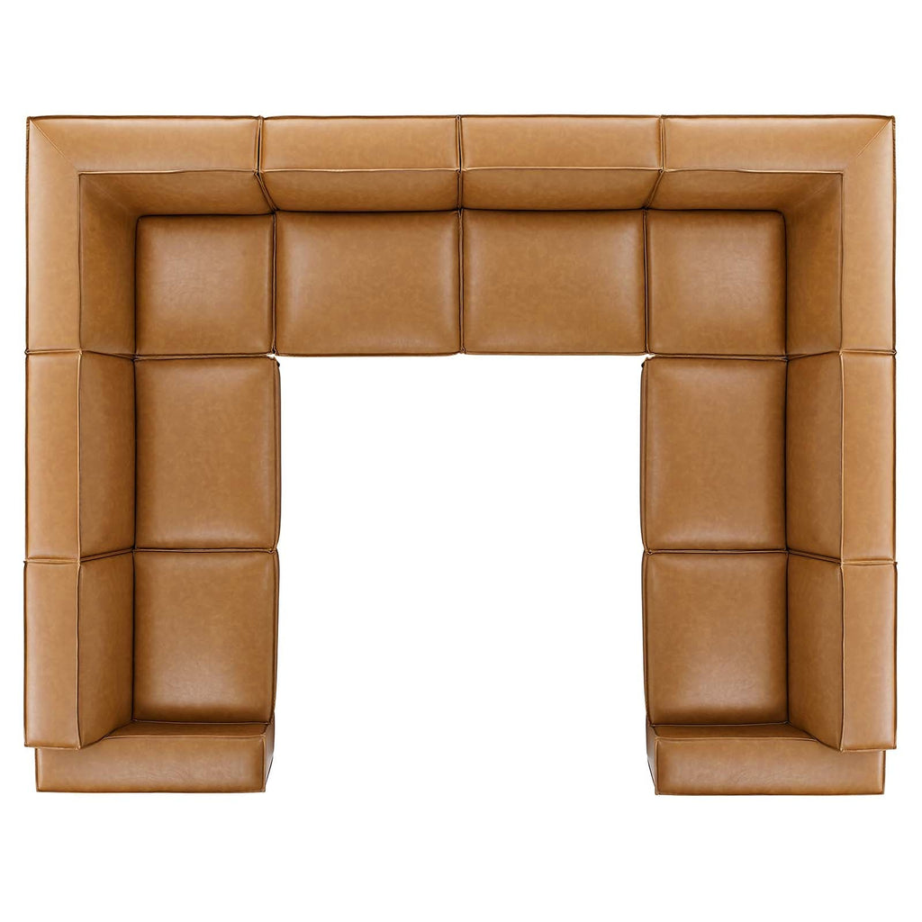 Restore 8-Piece Vegan Leather Sectional Sofa by Modway
