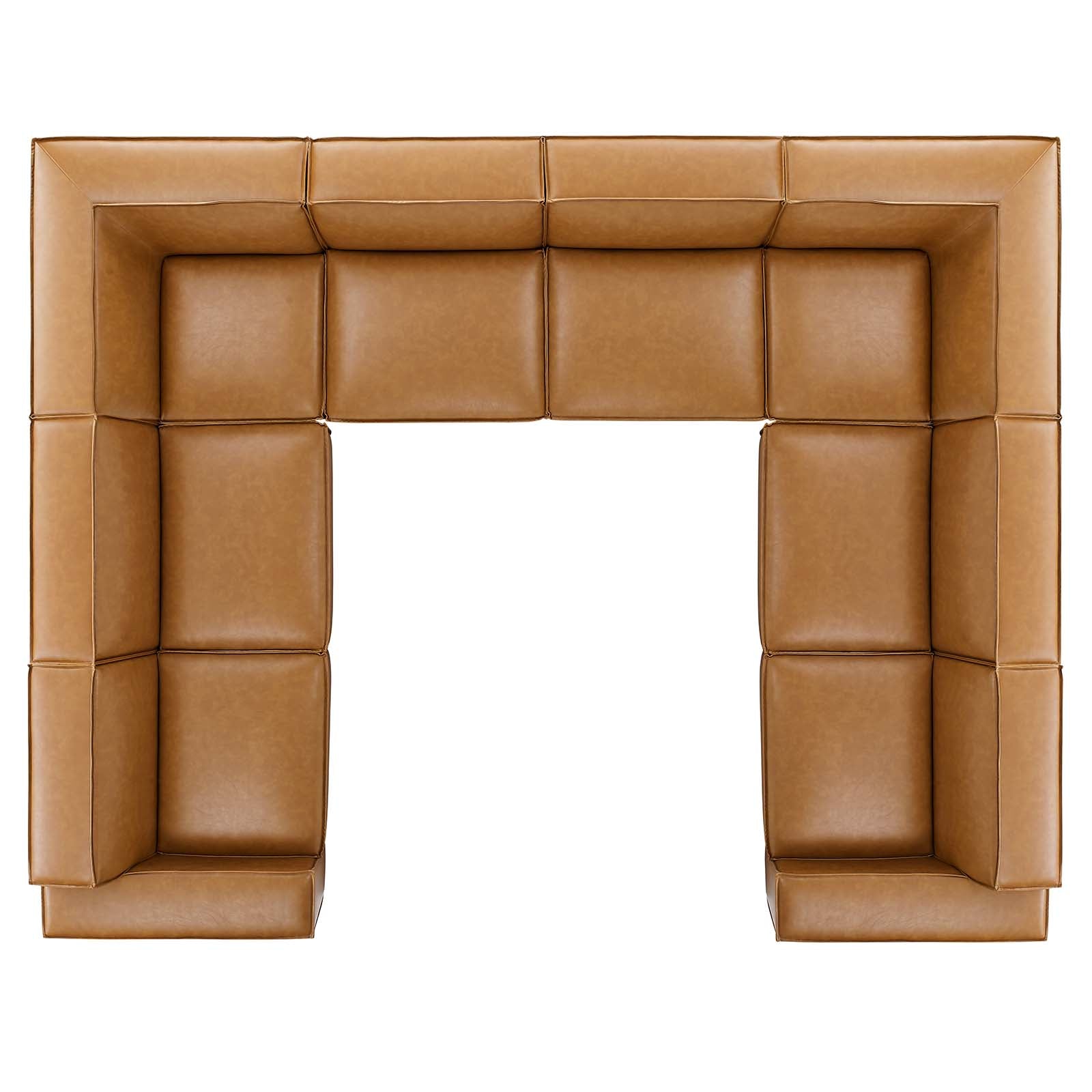 Restore 8-Piece Vegan Leather Sectional Sofa by Modway