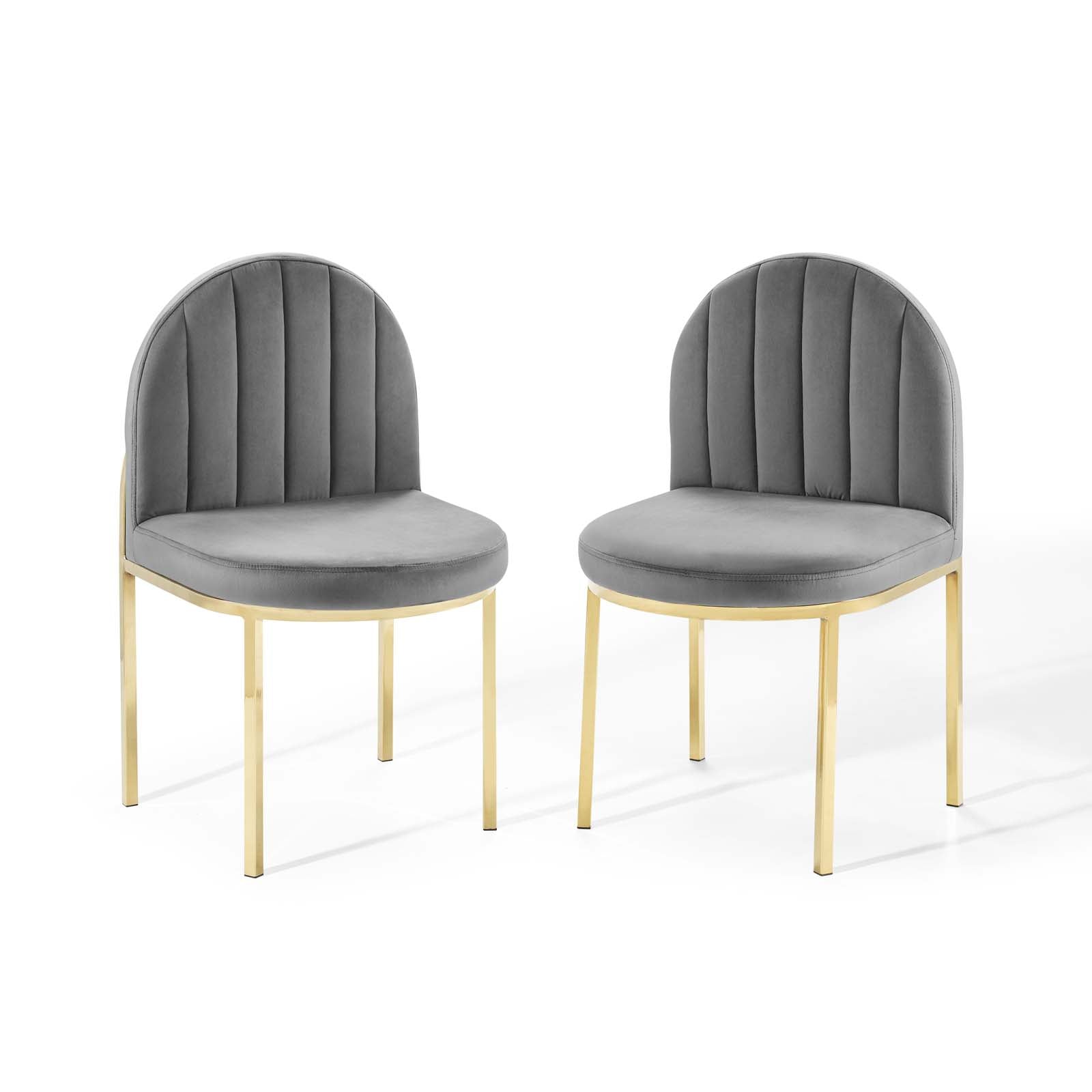 Isla Performance Velvet Dining Side Chair Set of 2 by Modway