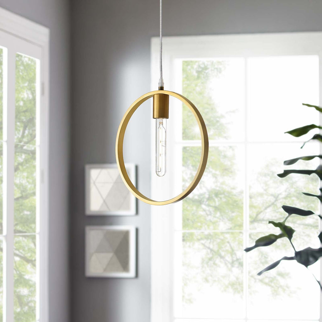 Orbit Brass Ceiling Pendant Light by Modway