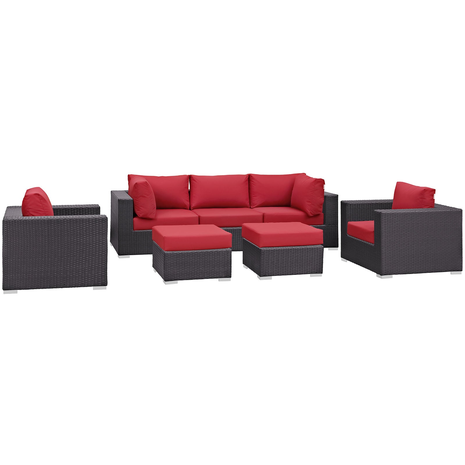 Convene 7 Piece Outdoor Patio Sectional Set by Modway