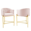 Savour Tufted Performance Velvet Counter Stool Set of 2 by Modway