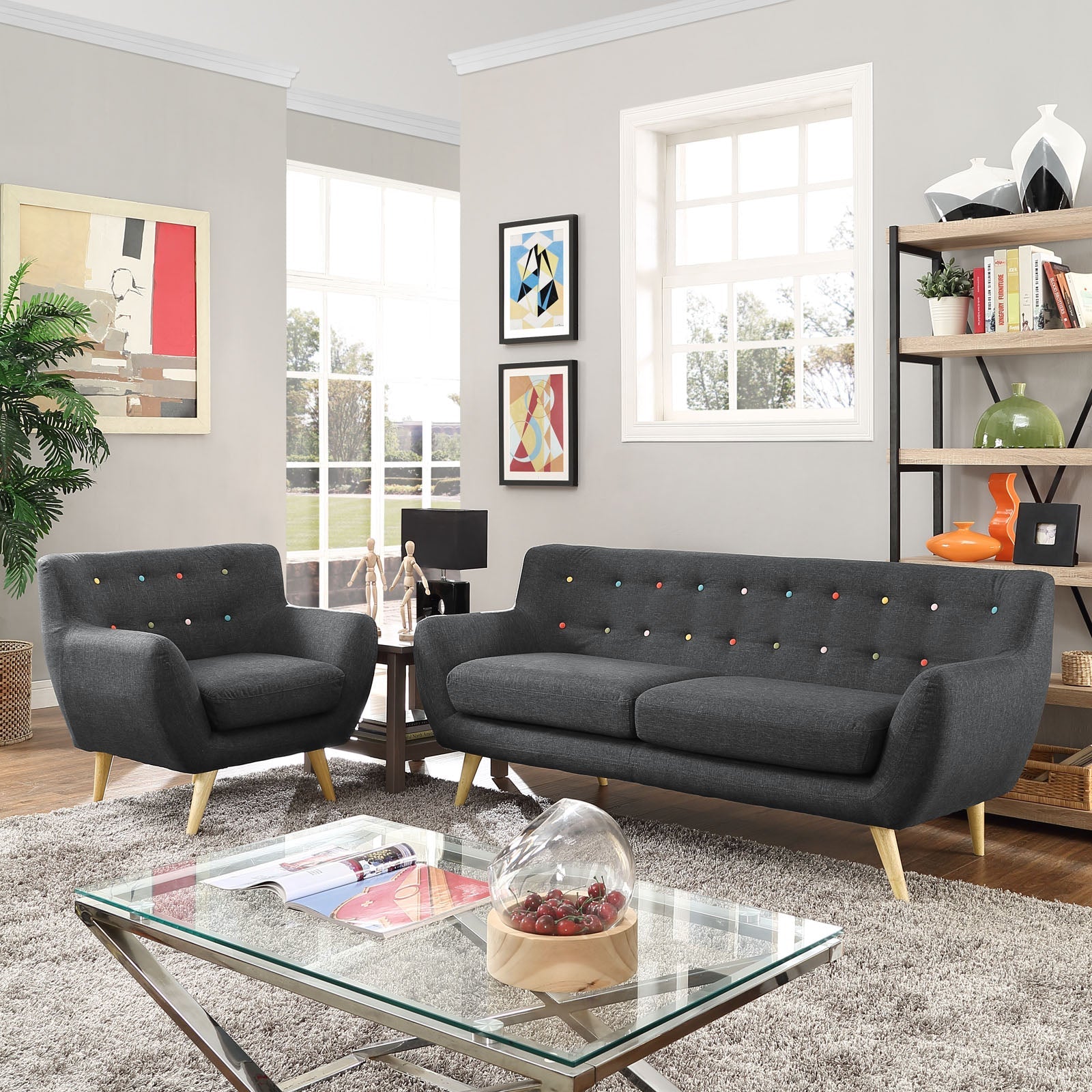 Remark 2 Piece Living Room Set by Modway