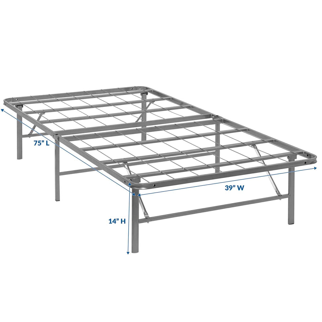 Horizon Stainless Steel Twin Bed Frame by Modway