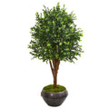 50"  Eucalyptus Artificial Tree in Metal Bowl UV Resistant (Indoor/Outdoor)
