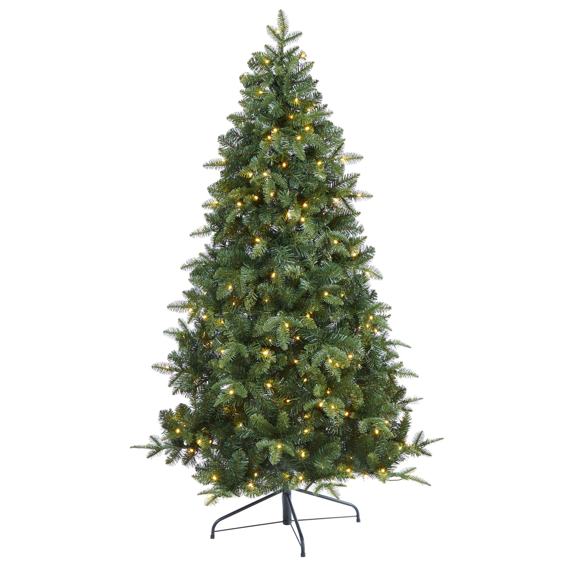 6' Grand Teton Spruce Flat Back Artificial Christmas Tree w180 Clear LED Lights