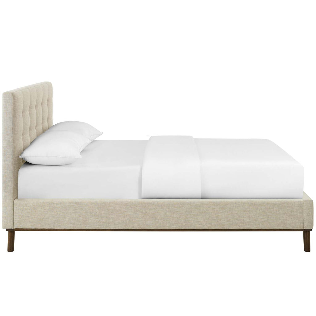 McKenzie Biscuit Tufted Upholstered Fabric Queen Platform Bed by Modway