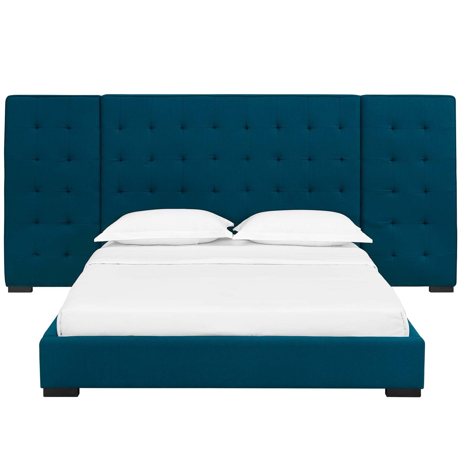 Sierra Upholstered Fabric Queen Platform Bed by Modway