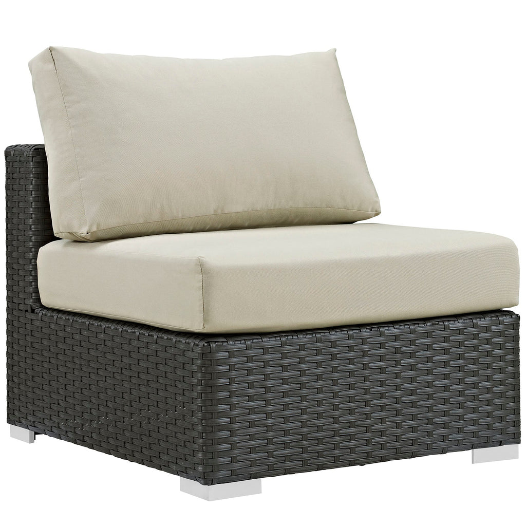 Sojourn 7 Piece Outdoor Patio Sunbrella¨ Sectional Set by Modway