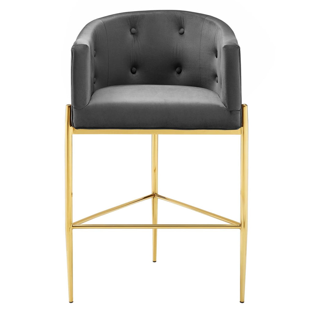 Savour Tufted Performance Velvet Bar Stool by Modway
