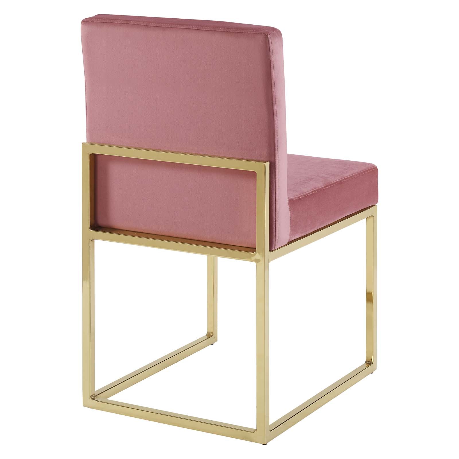 Carriage Performance Velvet Dining Chair Set of 2 by Modway