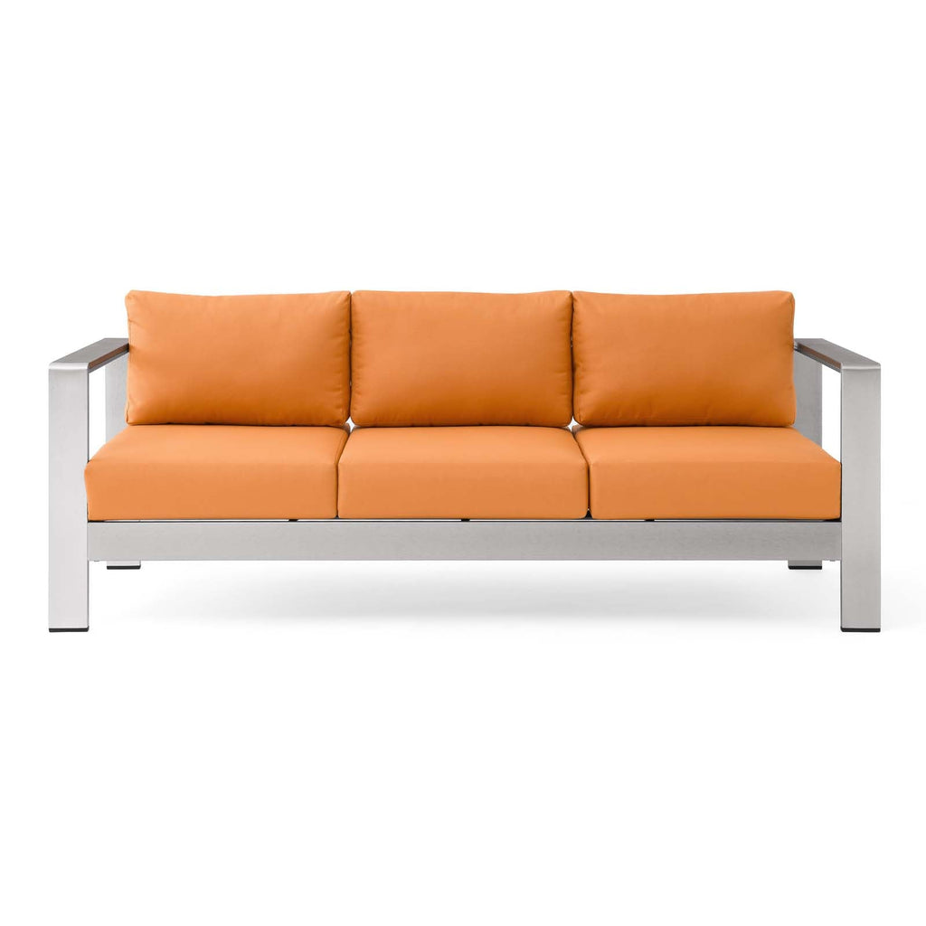 Shore Outdoor Patio Aluminum Sofa by Modway