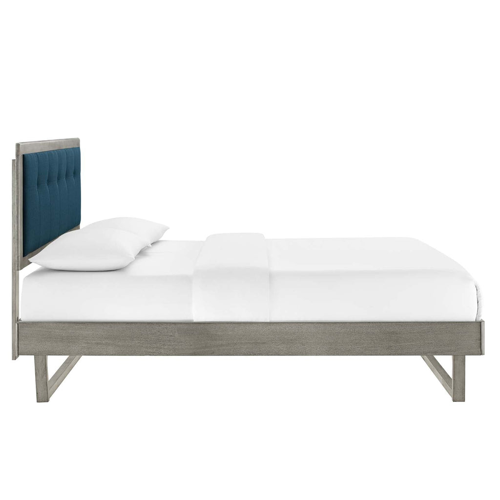 Willow Wood Queen Platform Bed With Angular Frame by Modway