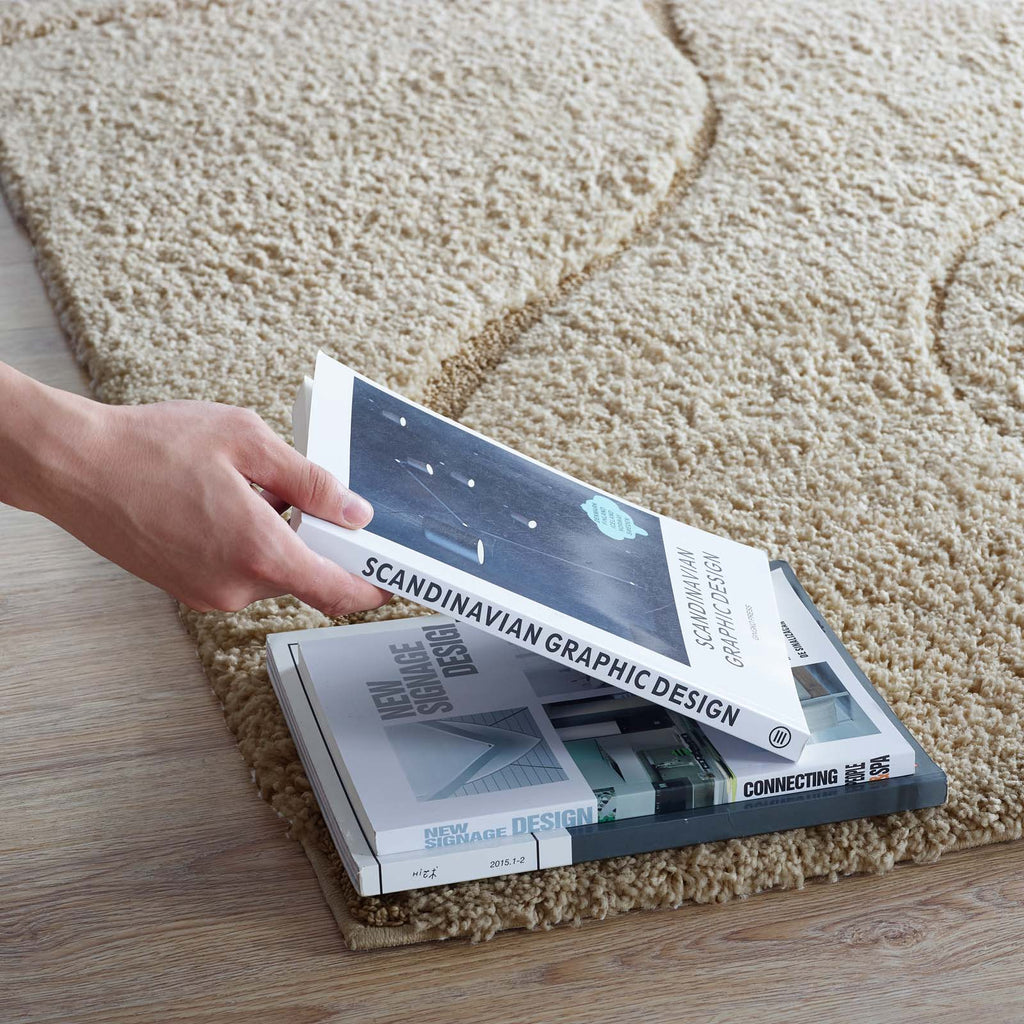 Jubilant Abound Abstract Swirl Shag 5x8 Area Rug by Modway