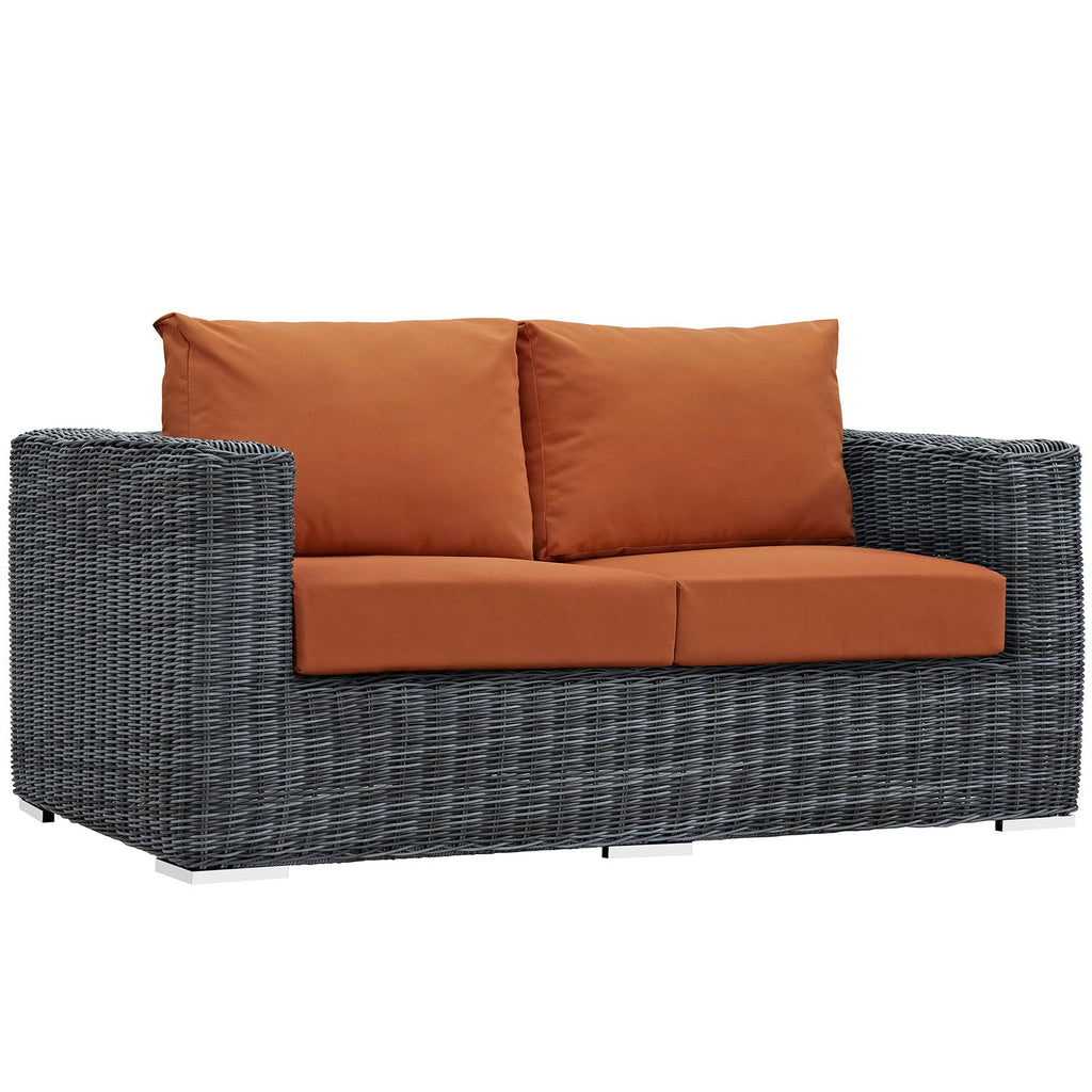 Summon Outdoor Patio Sunbrella¨ Loveseat by Modway
