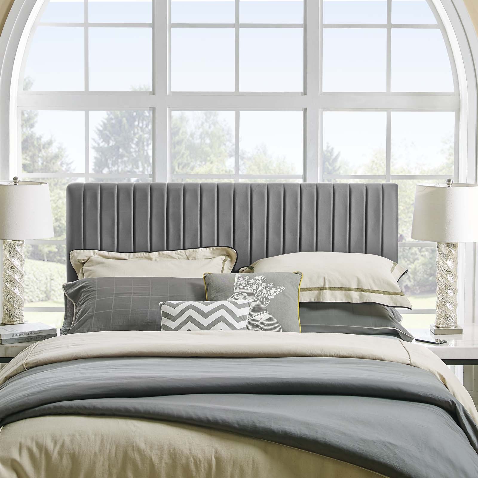 Keira Performance Velvet Full / Queen Headboard by Modway