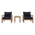 Marina 3 Piece Outdoor Patio Teak Set by Modway
