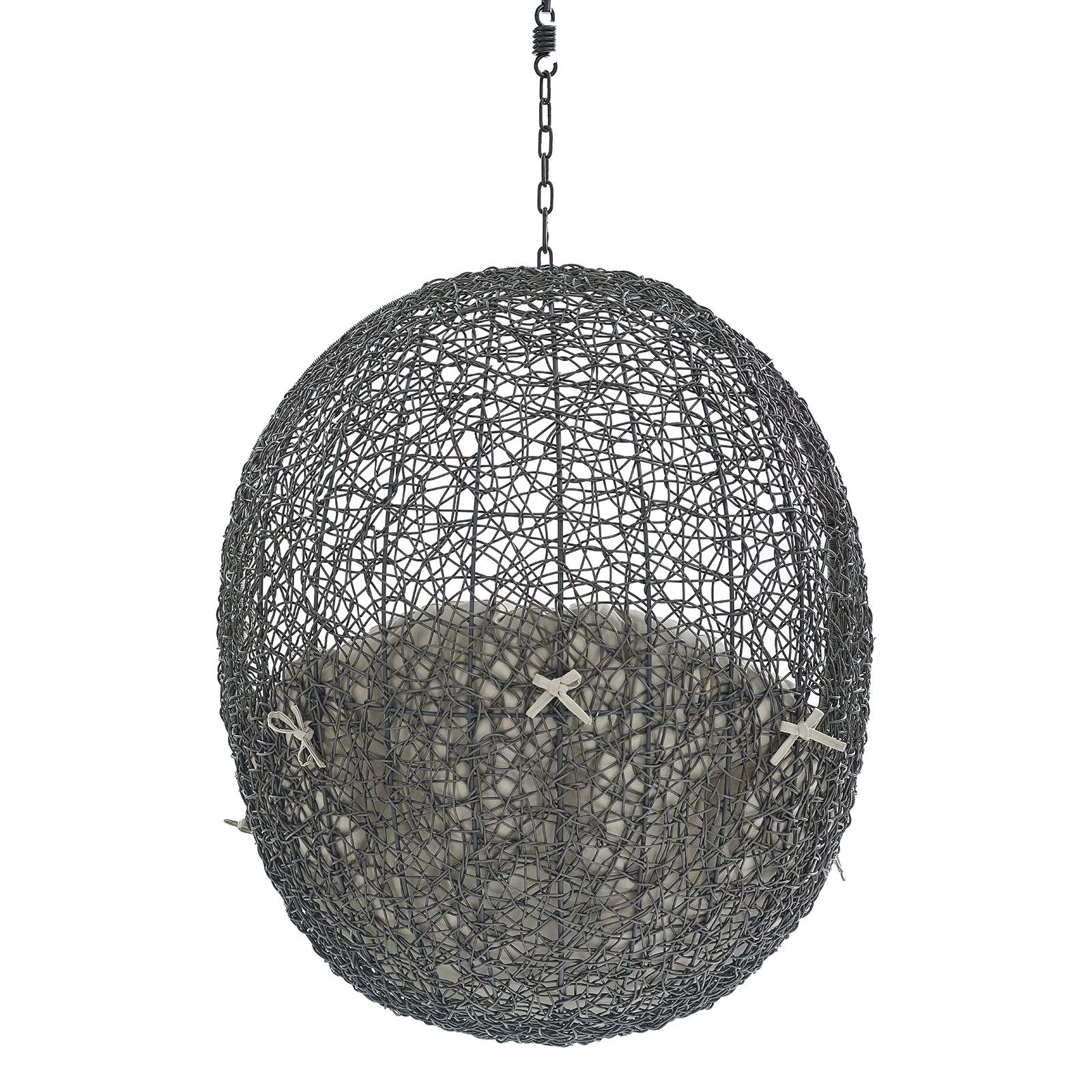 Hide Sunbrella¨ Fabric Swing Outdoor Patio Lounge Chair Without Stand by Modway