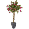 6.5"  Bougainvillea Artificial Tree in Decorative Planter