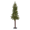 5' Alaskan Alpine Artificial Christmas Tree with 100 Clear Microdot