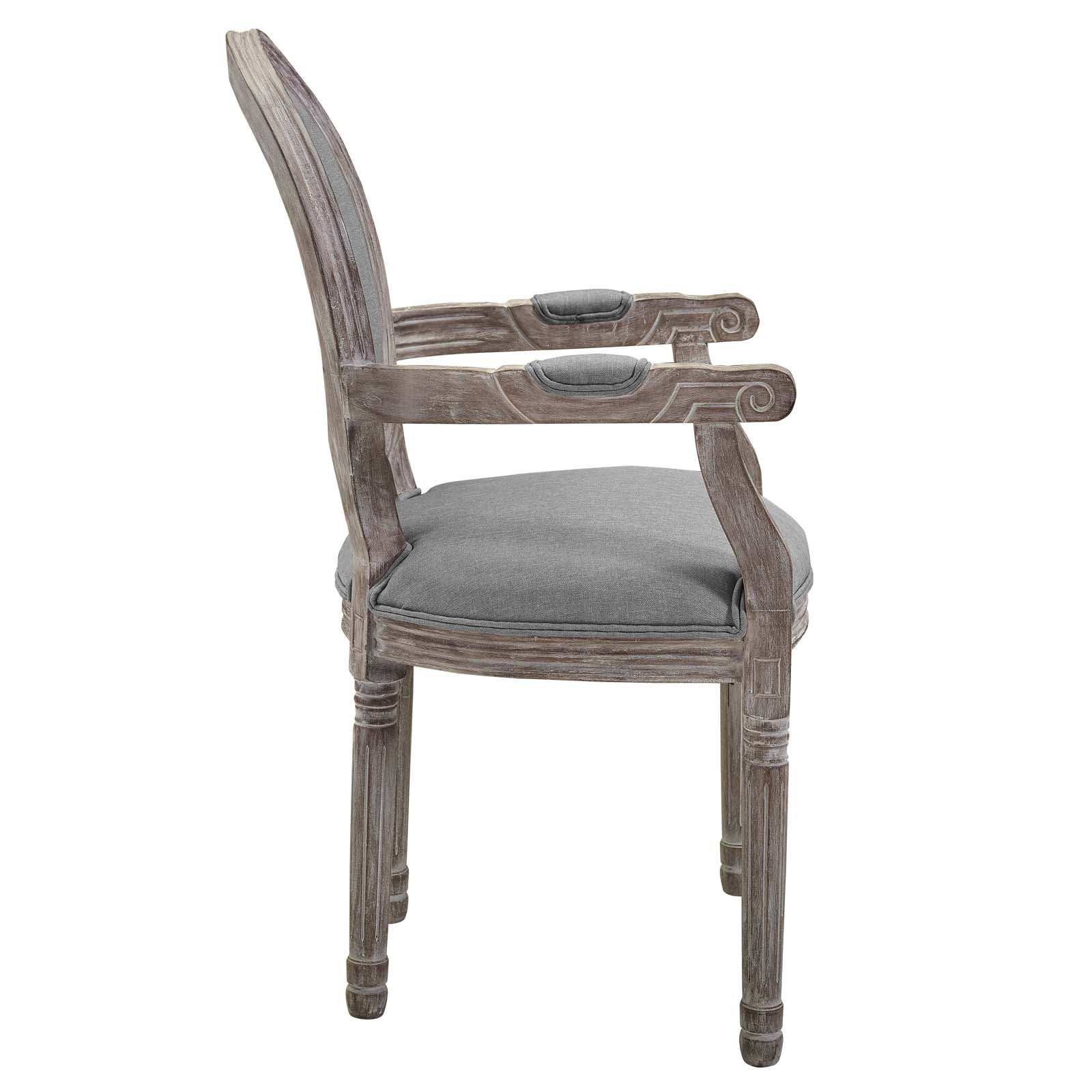 Emanate Upholstered Fabric Dining Armchair Set of 2 by Modway