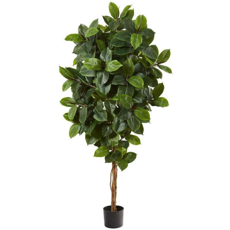 68"  Rubber Leaf Artificial Tree