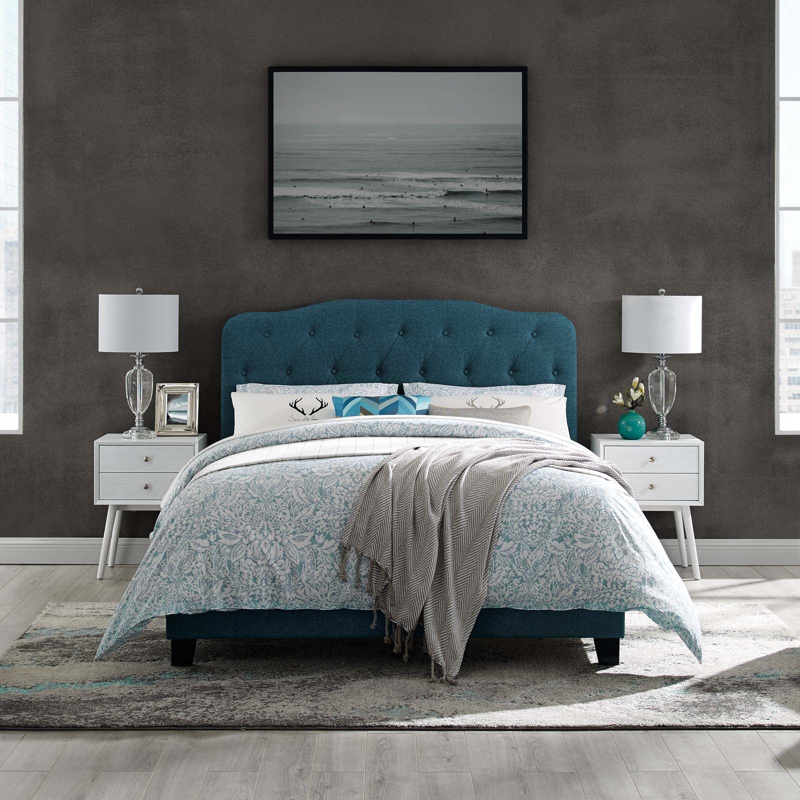 Amelia Upholstered Fabric Full Bed by Modway