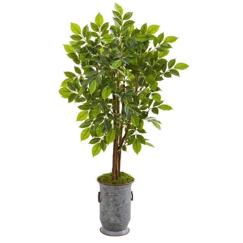 55"  River Birch Artificial Tree in Decorative Planter