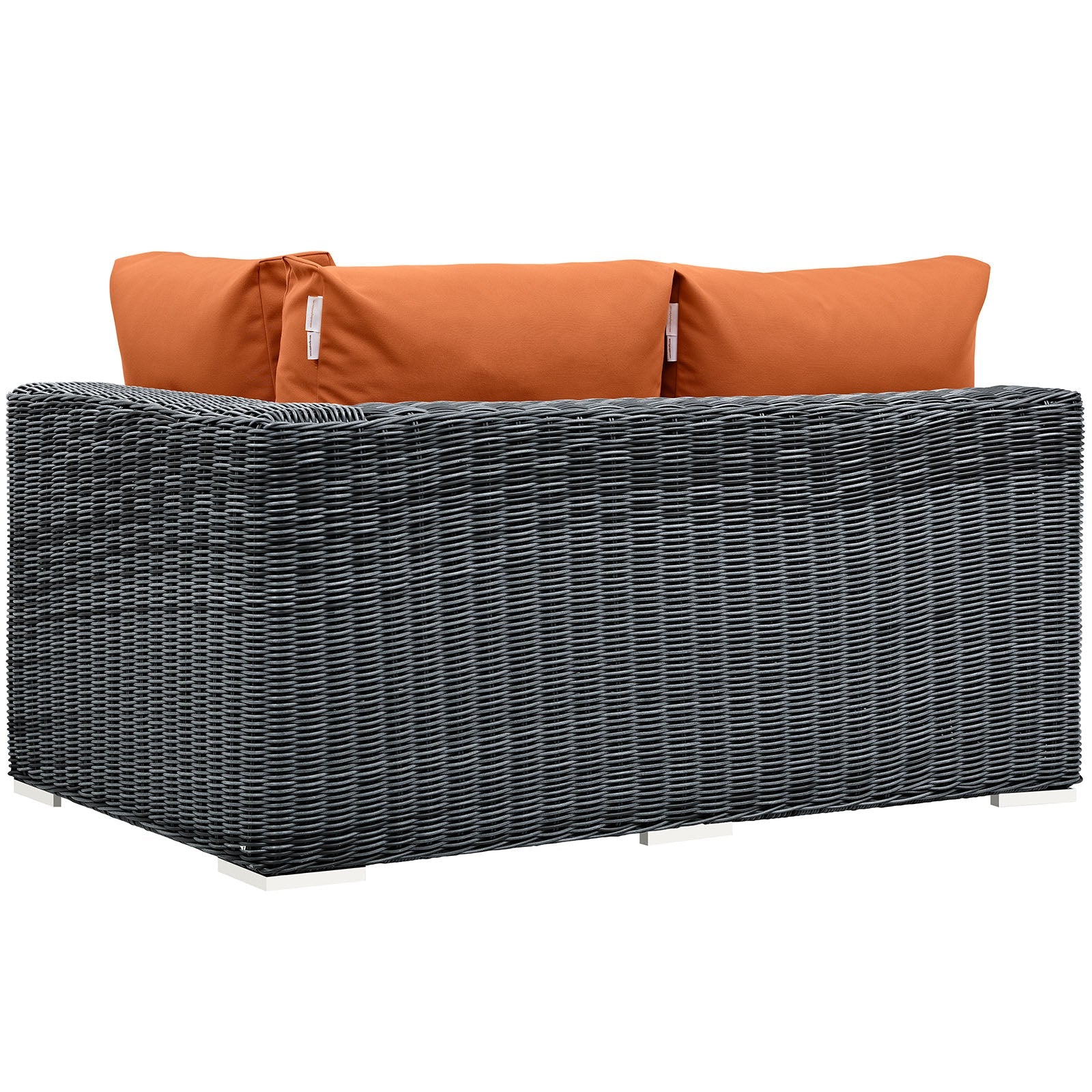 Summon Outdoor Patio Sunbrella¨ Right Arm Loveseat by Modway