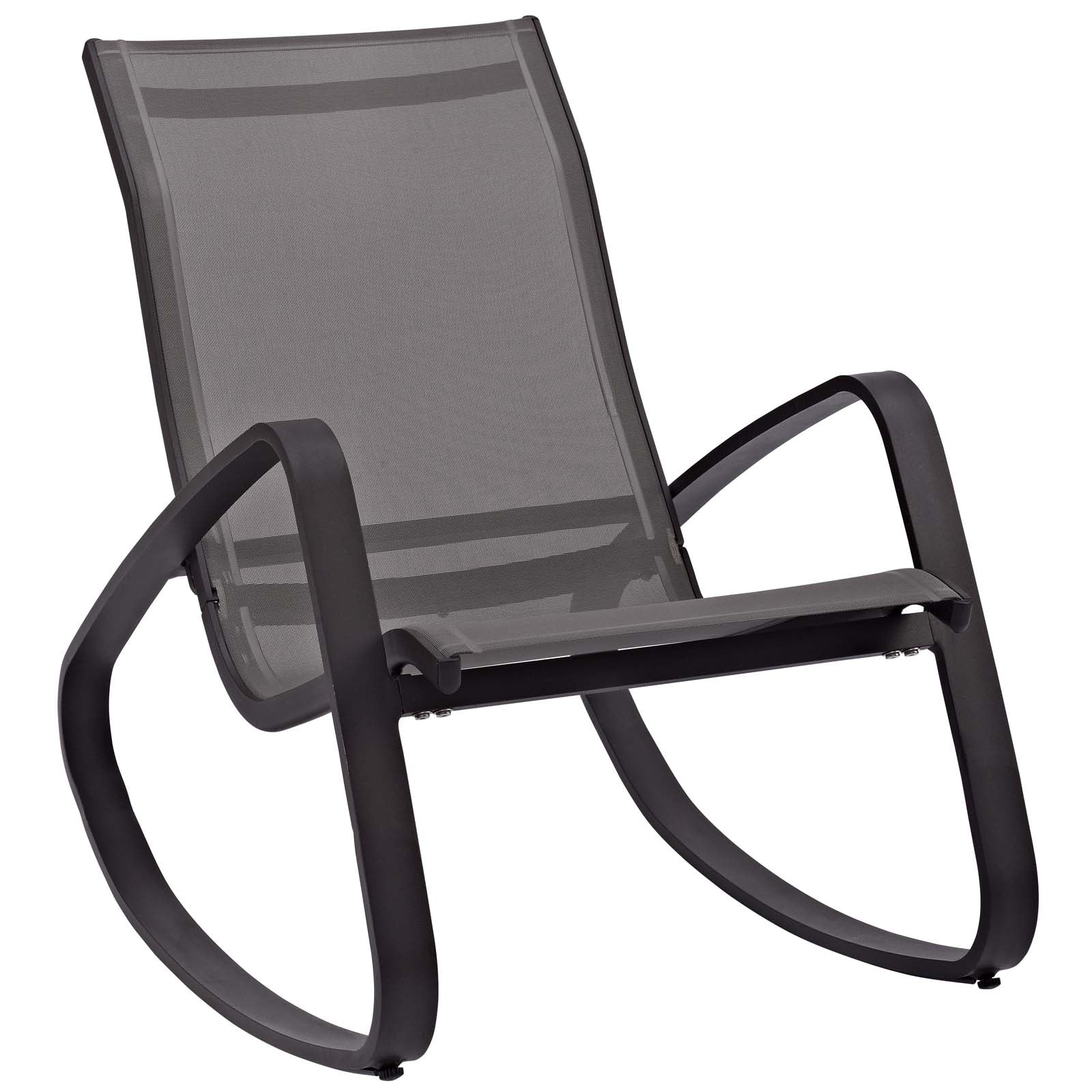 Traveler Outdoor Patio Mesh Sling Rocking Lounge Chair Set of 2 by Modway