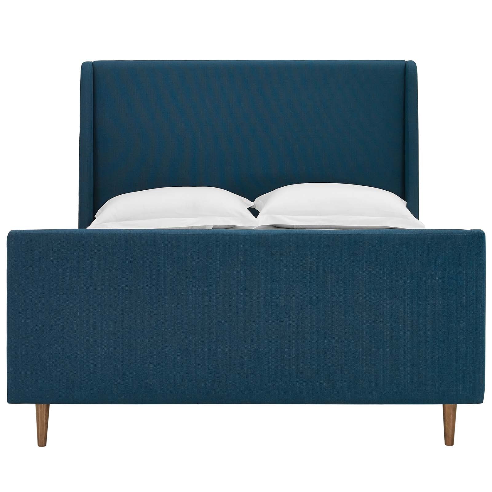 Aubree Upholstered Fabric Queen Sleigh Platform Bed by Modway
