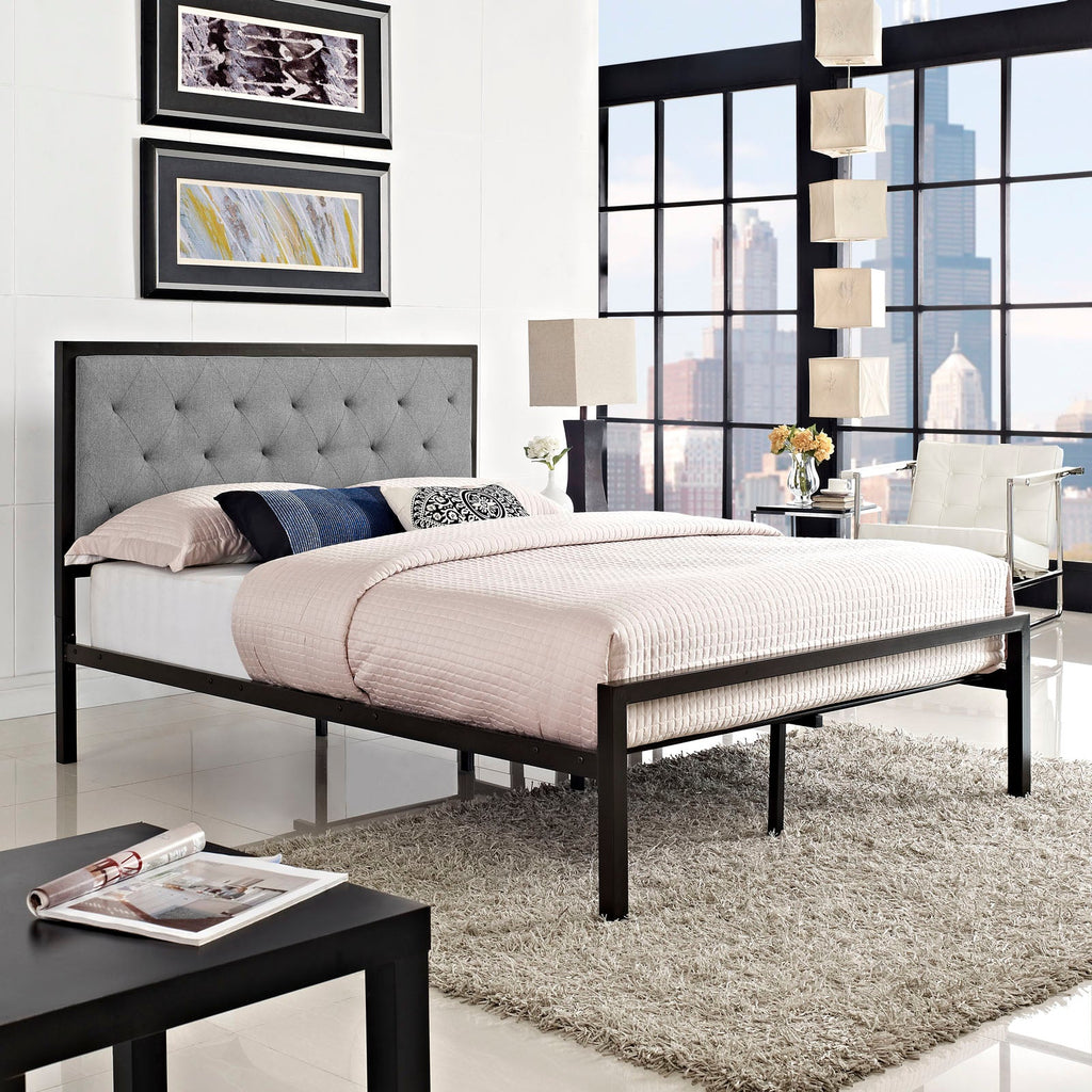 Mia Fabric Full Bed by Modway
