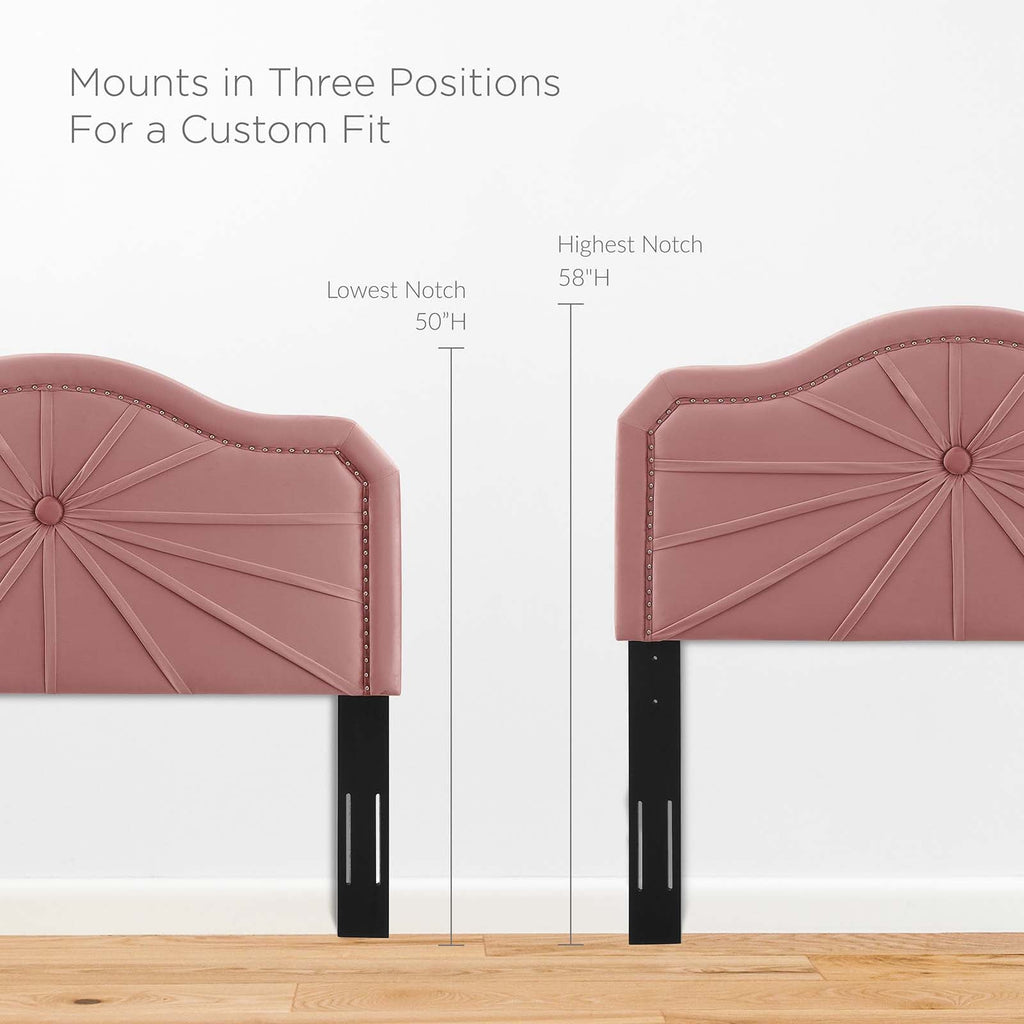 Kristin Pleated Performance Velvet King/California King Headboard by Modway