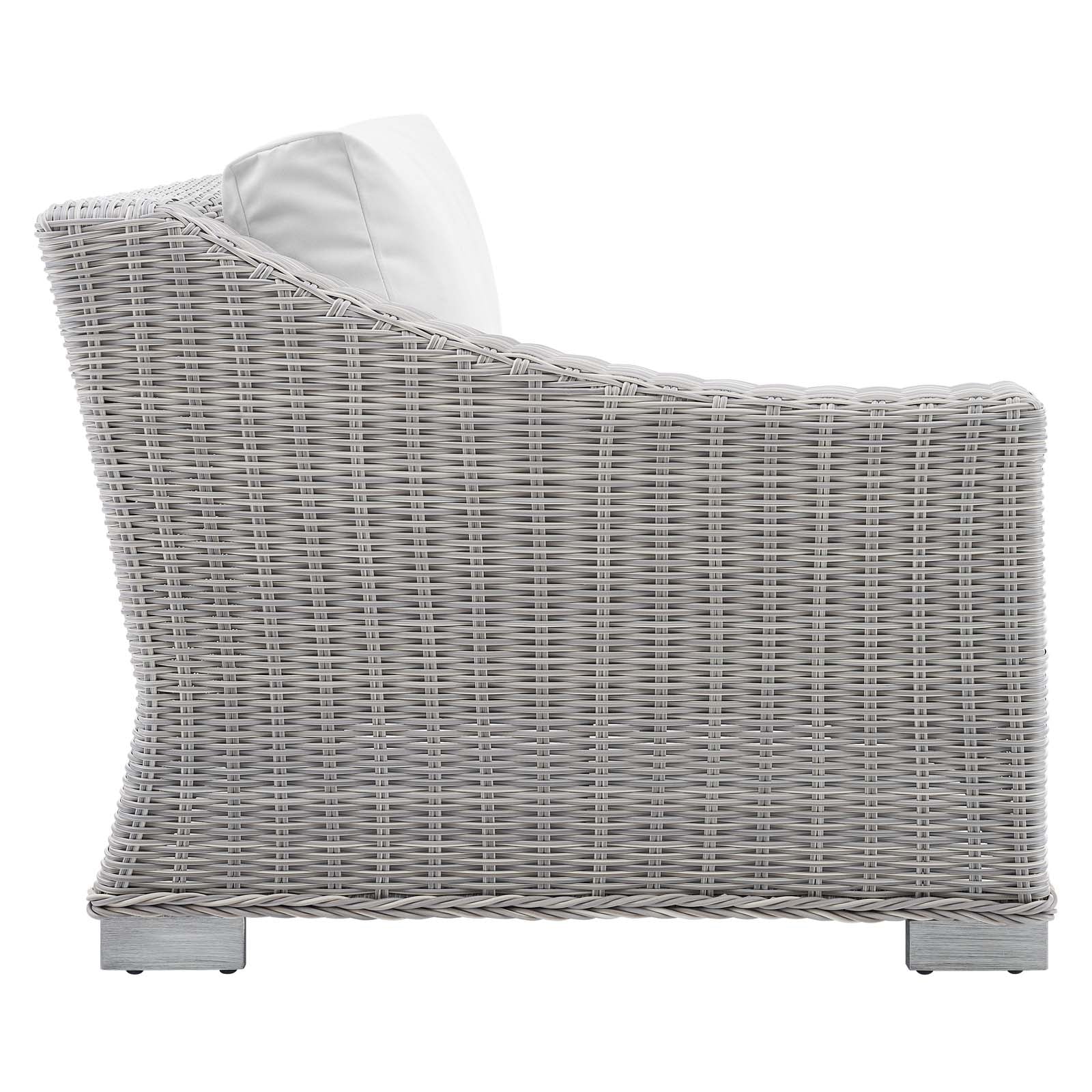Conway Sunbrella¨ Outdoor Patio Wicker Rattan Left-Arm Chair by Modway