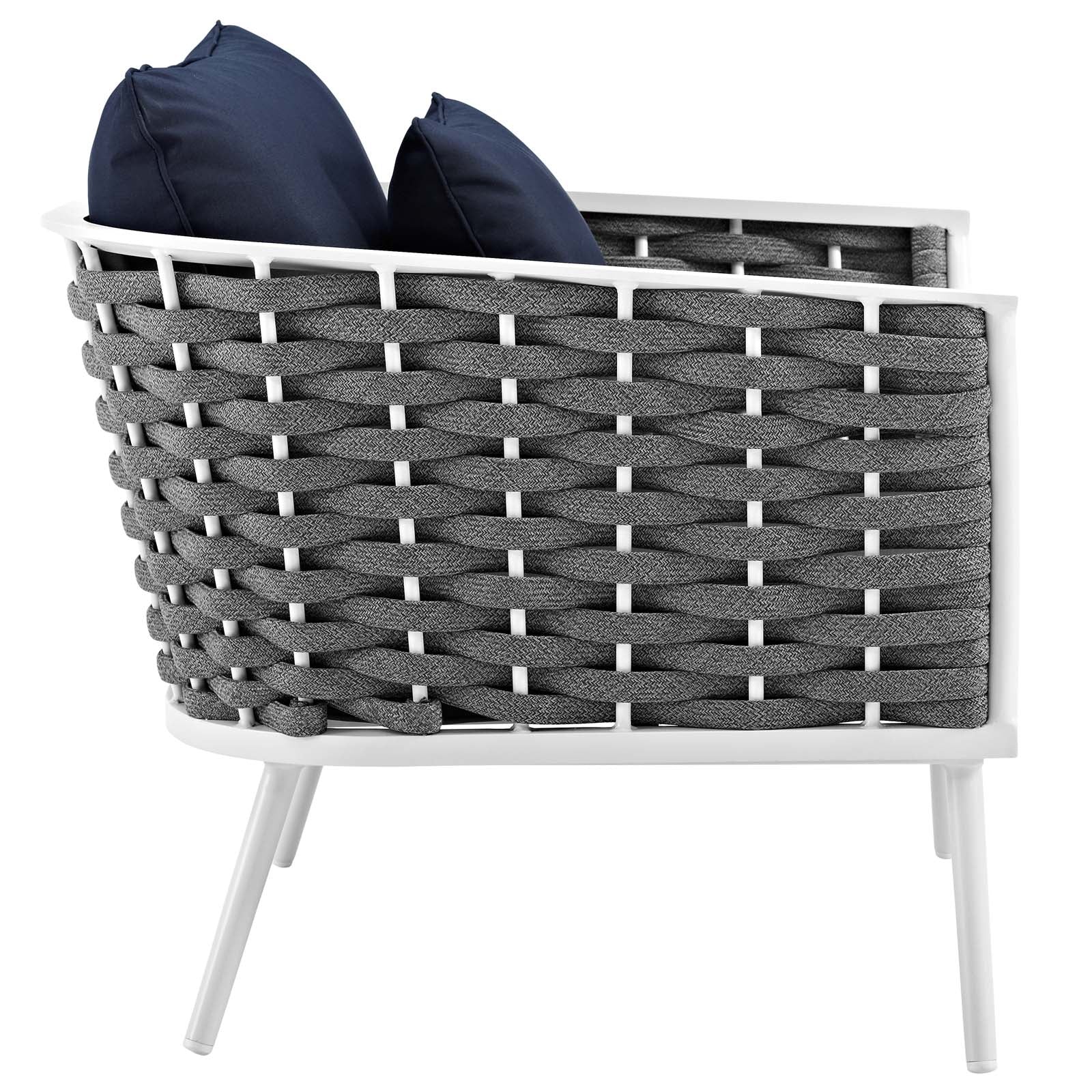 Stance Outdoor Patio Aluminum Armchair Set of 2 by Modway