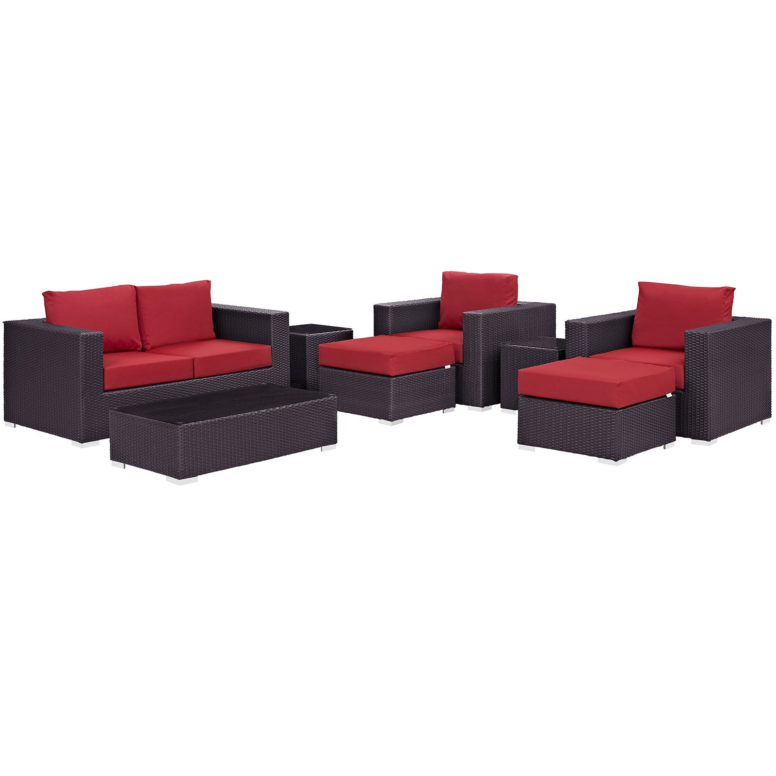 Convene 8 Piece Outdoor Patio Sofa Set by Modway