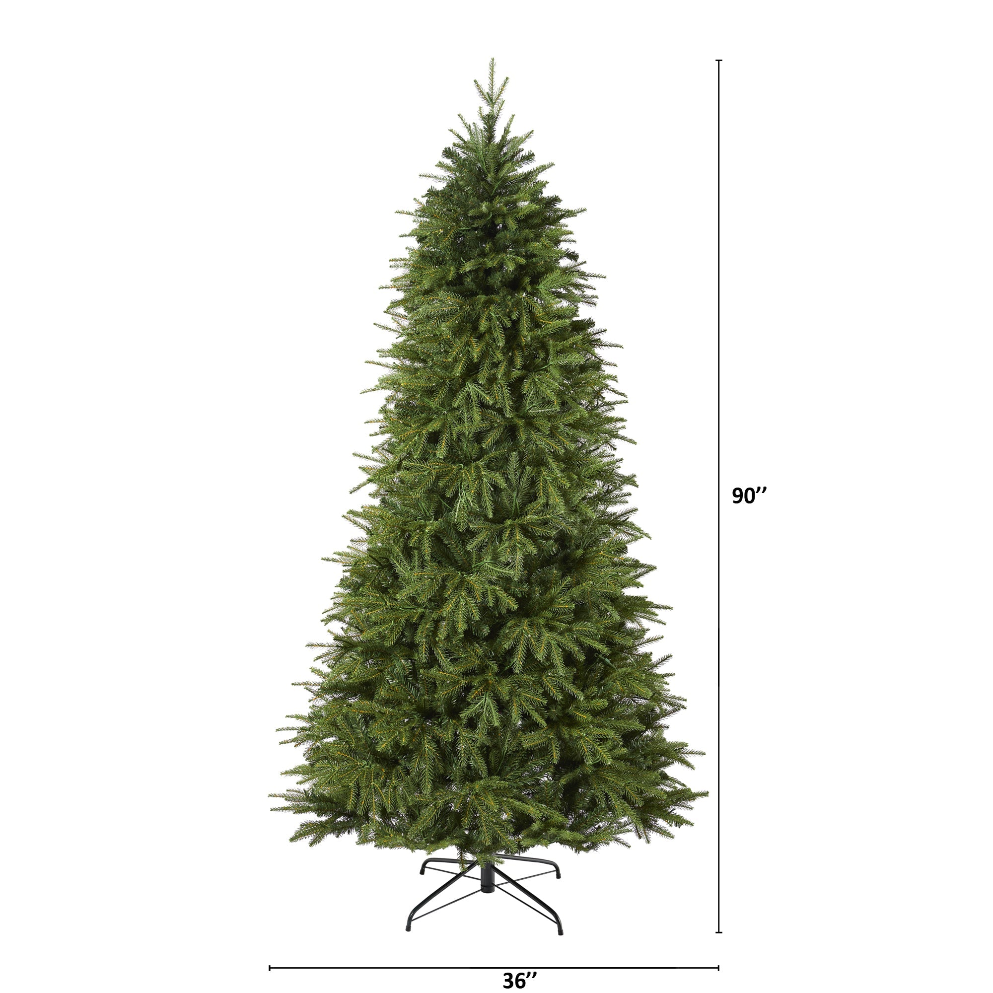 7.5' Vancouver Fir 'Natural Look' Artificial Christmas Tree w/ 600 Clear LED