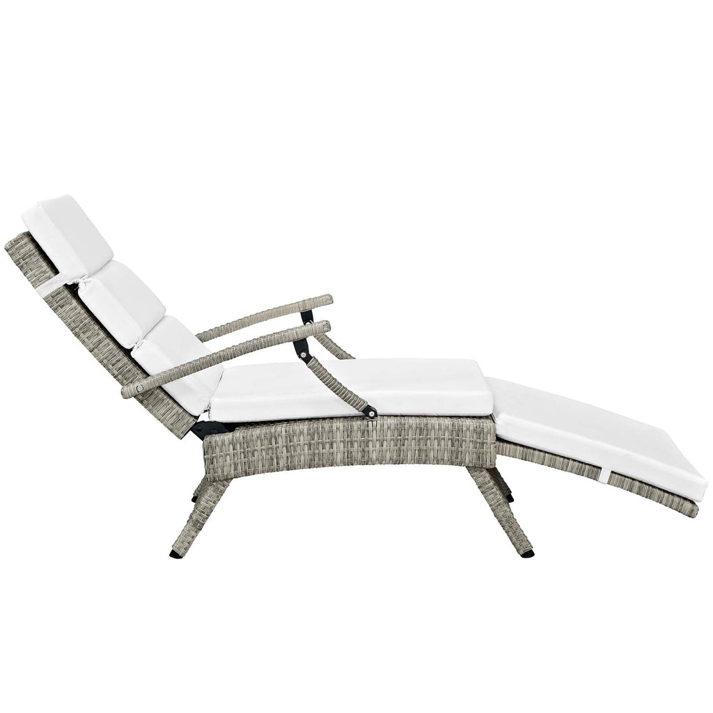 Envisage Chaise Outdoor Patio Wicker Rattan Lounge Chair by Modway