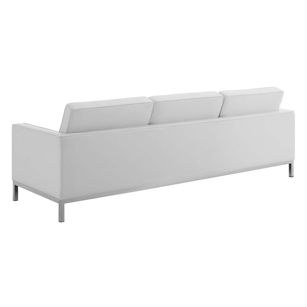 Loft 3-Piece Tufted Vegan Leather Furniture Set by Modway