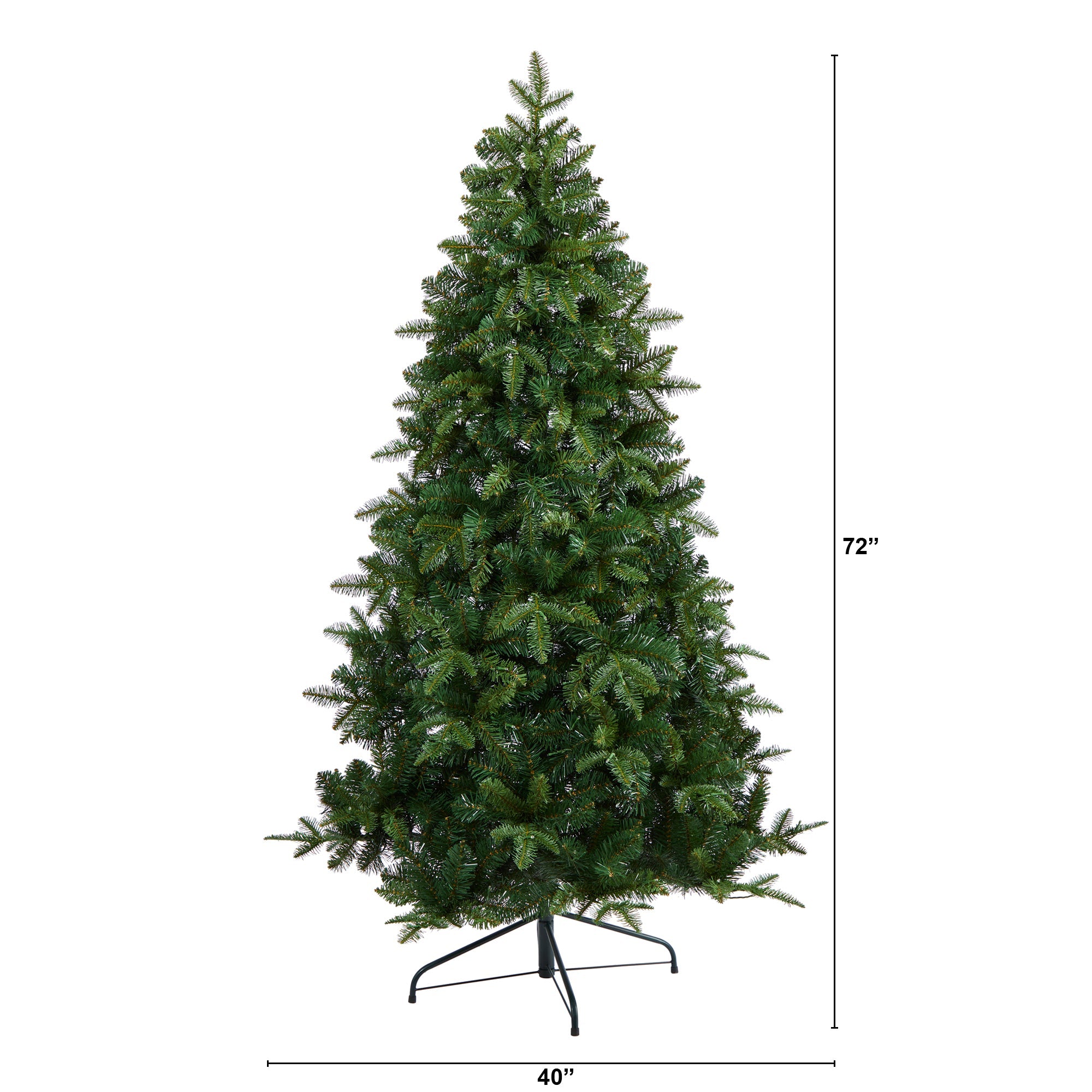 6' Grand Teton Spruce Flat Back Artificial Christmas Tree w180 Clear LED Lights